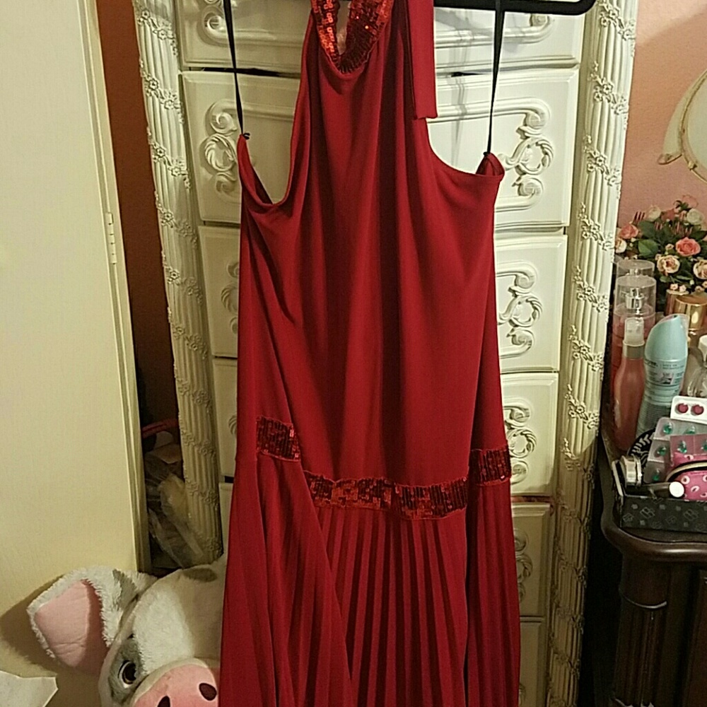Flapper style red dress